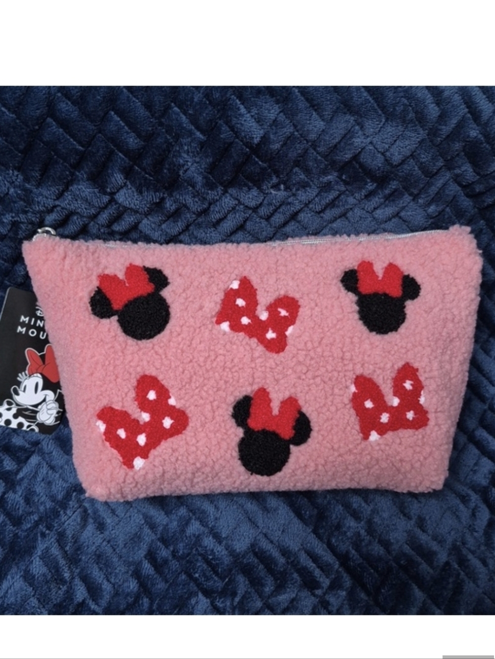 Disney X FUL Minnie Mouse Sherpa Makeup Bag, New With Tags